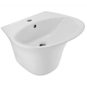 JAQUAR ONS-WHT-10801 Wall Hung Integrated Basin